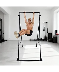 Mecale Yoga Swing Stand Frame, 440.9 lb Capacity, Triangular Aerial Rig with Eva Foam, 4-Level Horizontal and 6-Level Vertical Adjustment