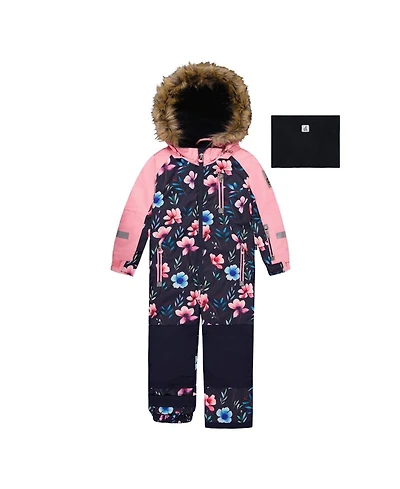 Deux par Little and Big Girl ( 6 to 14 ) One Piece Play Snowsuit Floral Print