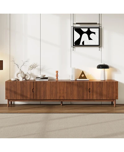 Streamdale Furniture 87-Inch Tv Stand for TVs up to 90", Media Console with 4 Cabinets