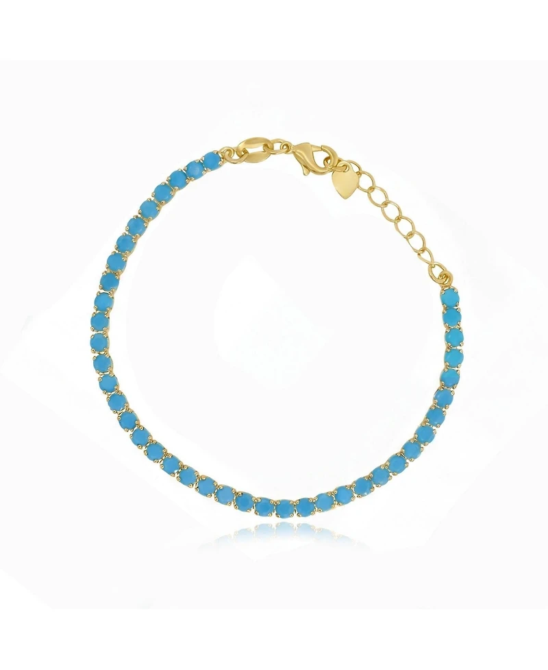 The Lovery Tennis Bracelet 14K Gold-Plated Sterling Silver