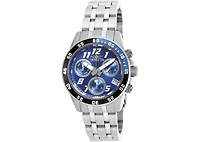 Invicta Men's 19184 Pro Diver Quartz Chronograph Metallic Blue Dial Watch
