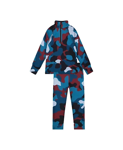Deux par Deux Toddler Boy (2T-5T) Two Piece Thermal Underwear Camouflage Print