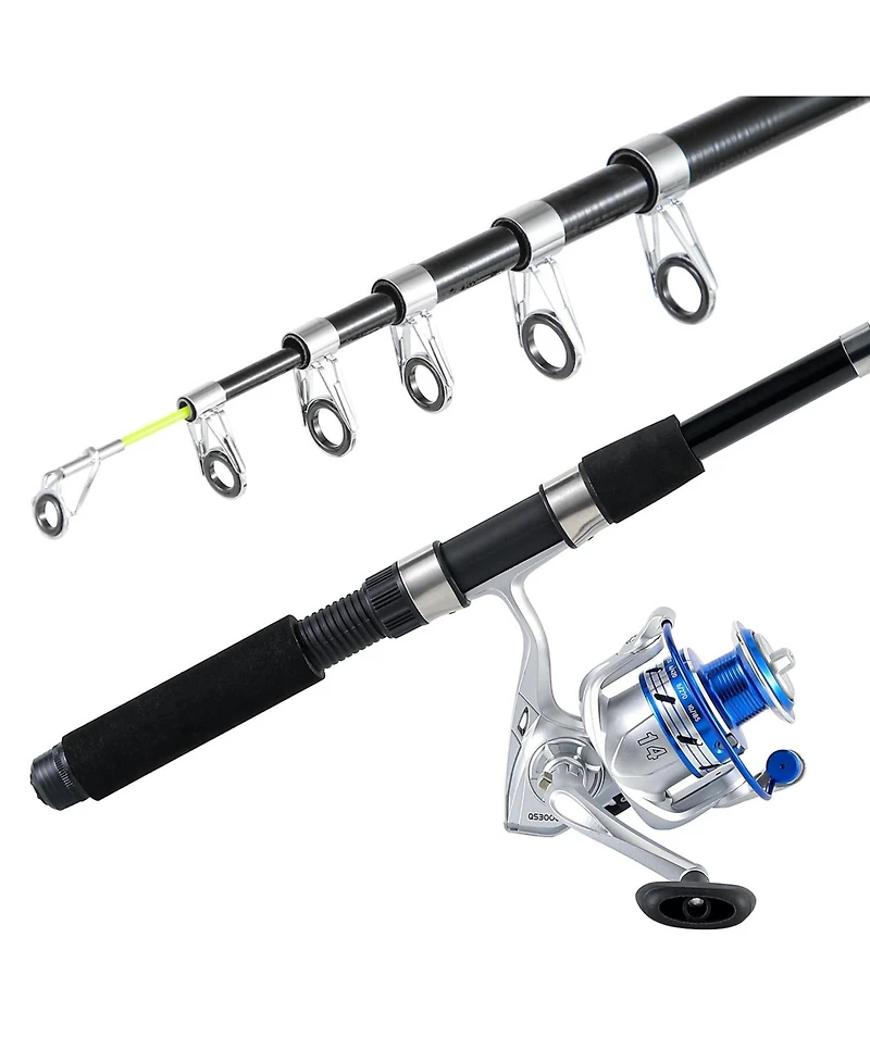 Aofar 6.9feet Fishing Rod Reel Combo 2Telescopic Set