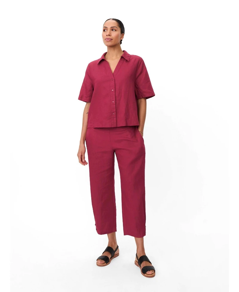 Masai Copenhagen Women's Mairyssa Smock Back Linen Shirt