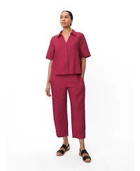 Masai Copenhagen Women's Mairyssa Smock Back Linen Shirt