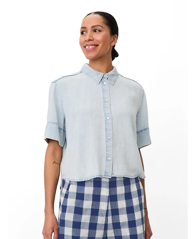 Masai Copenhagen Women's Mairenova Denim Button-Front Shirt