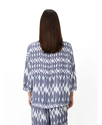 Masai Copenhagen Women's Mabecca Printed Fluid Drape Blouse