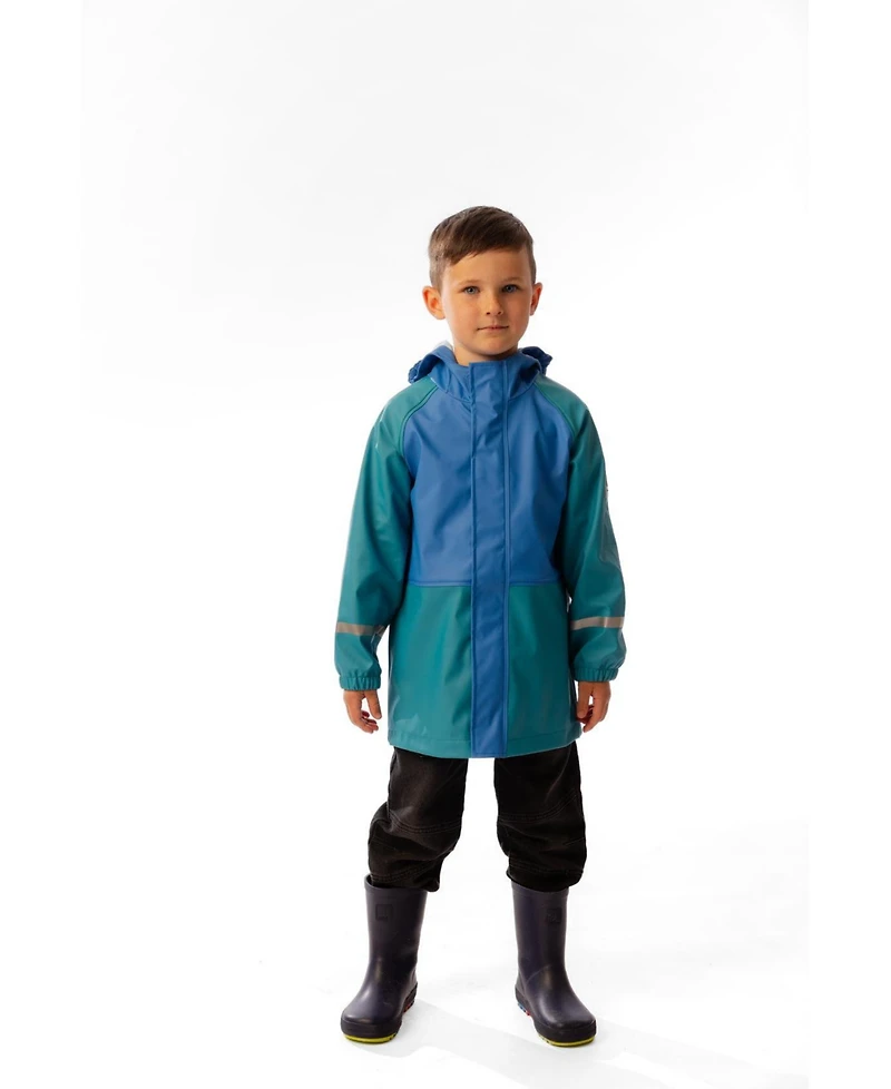 Deux par Toddler Boys (2T-5T) Rain Jacket Dark Turquoise