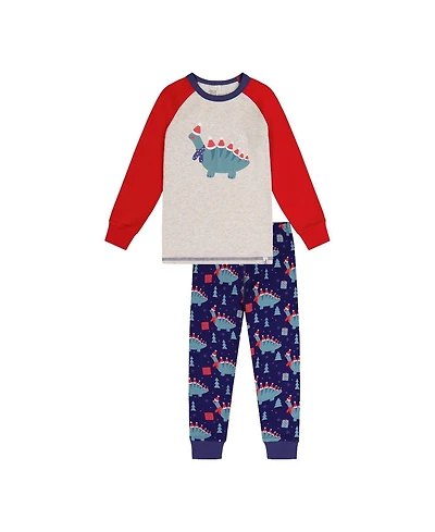 Deux par Toddler Boy (2T-5T) Cotton Two Piece Pajama Set Dinosaur Print