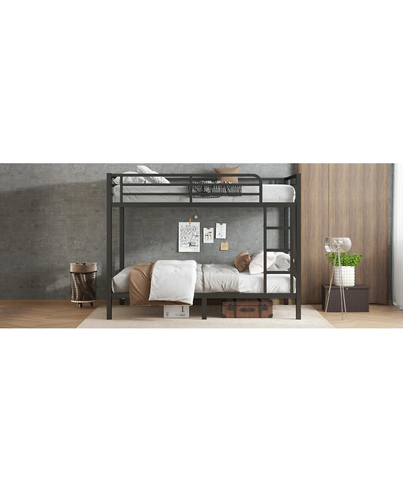 Streamdale Furniture Metal Full Xl over Full Xl Bunk Bed