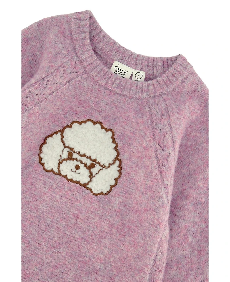 Deux par Deux Toddler Girls (2T-5T) Poodle Knit Dress