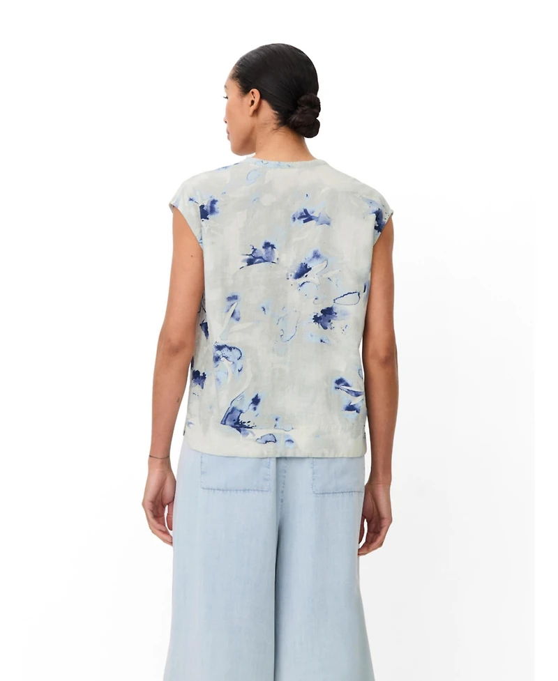 Masai Copenhagen Women's Maelphira Floral Cap Sleeve Top
