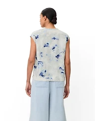 Masai Copenhagen Women's Maelphira Floral Cap Sleeve Top