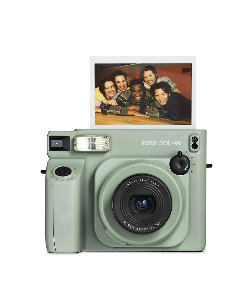 Fujifilm Instax Wide 400 Instant Film Camera, Bundle with Case, 20x Color Print Film, 4x Ni-mh Battery, Gx-ch-AA4 Charger and Cleaning Kit
