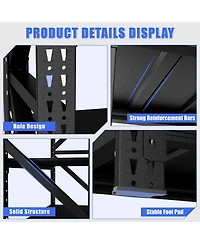 Boyel Living Steel Heavy Duty Storage Rack 5000lb Capacity Adjustable 4 Shelf
