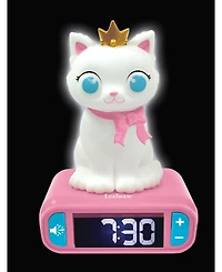 Lexibook, Kitten Digital Alarm Clock for kids with Night Light Snooze, Childrens Clock, Luminous Cat, RL800KT