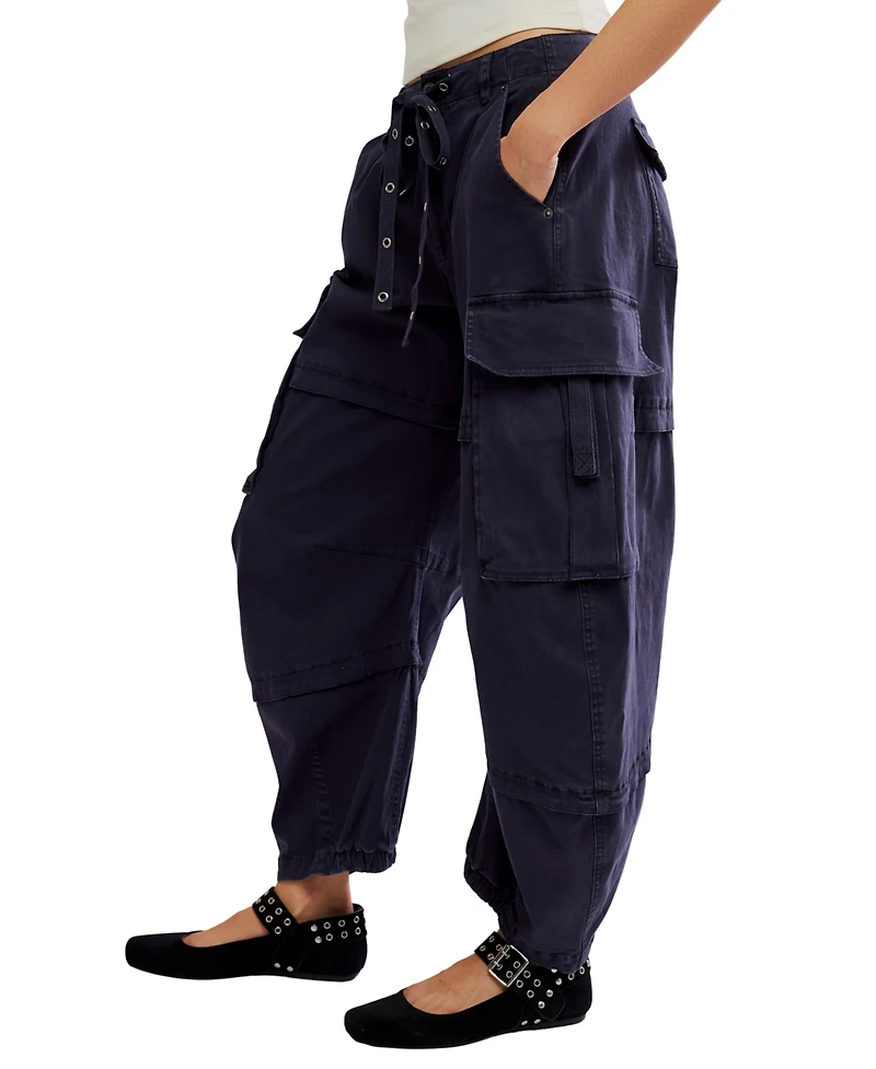 Free People Women's We The Low-Rise Baggy Cargo Pants