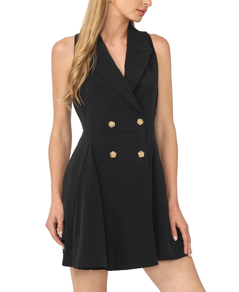 CeCe Women's Sleeveless Collar Dress