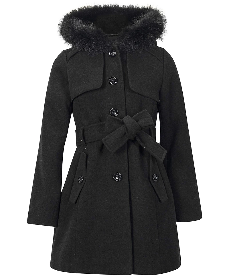 Sam Edelman Girls' 7-16 Long-Sleeve Belted Trench Coat