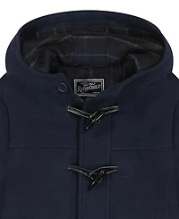S Rothschild & Co Toddler Boys' 2T-5T Iconic Toggle Coat With Plaid Scarf