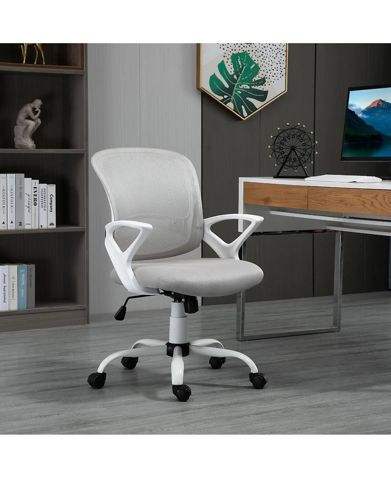 Homcom Ergonomic Mesh Office Chair with Adjustable Height, Desk Chair