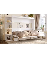 Streamdale Furniture Murphy Bed with Shelf, Cabinets, Drawers