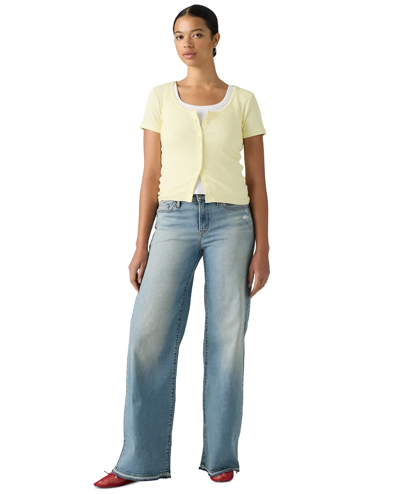 Levi's Women's 318 Shaping Stellar-Stretch Wide-Leg Jeans