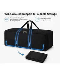 Piscifun Extra Large Canvas Travel Duffle Bag Heavy Duty Sports Camping Storage Bag