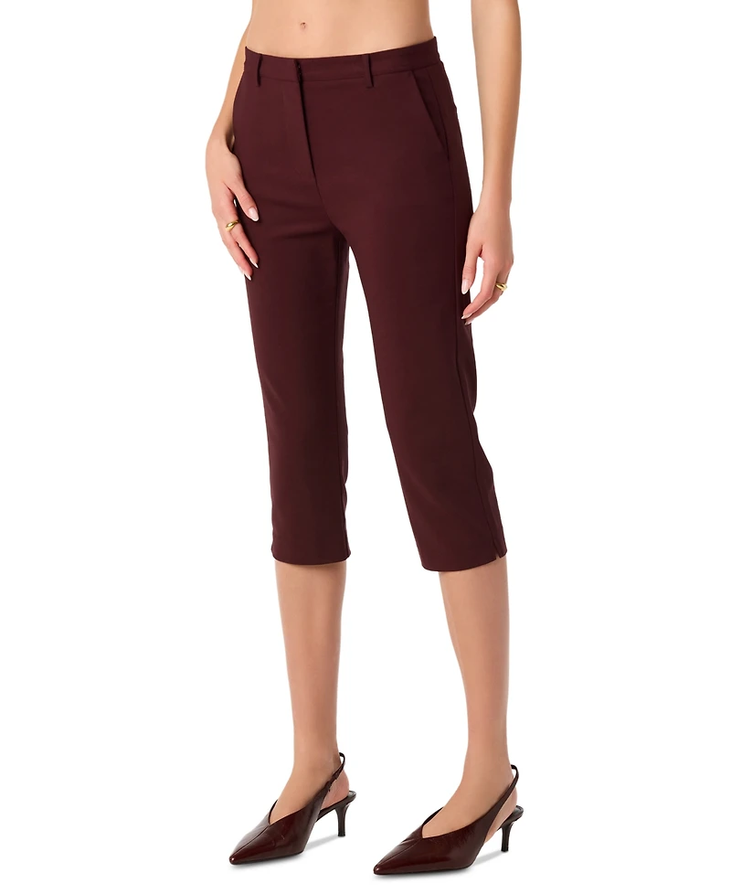 Astr the Label Women's Cardin High-Rise Capri Pants
