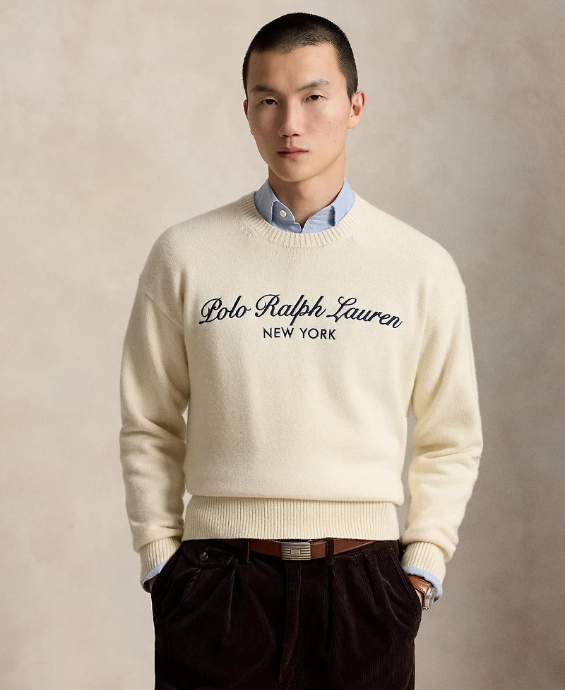 Polo Ralph Lauren Men's Regular-Fit Logo Wool-Cotton Sweater