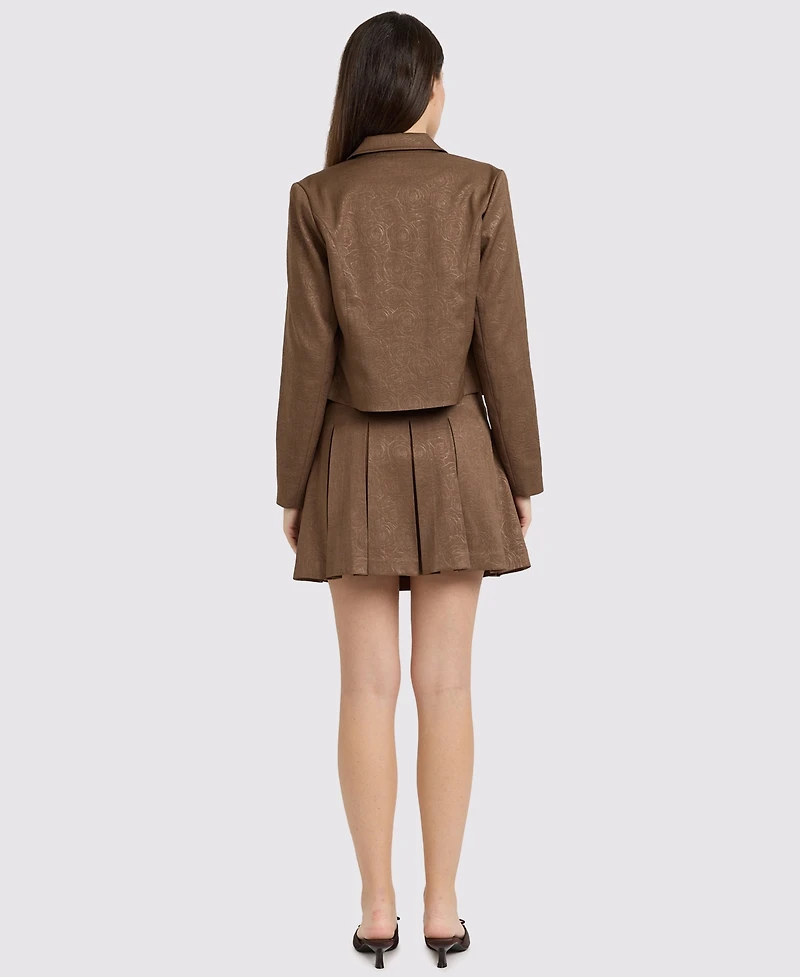 En Saison Women's Collared Two-Way Zip Jacket