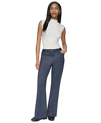 Dkny Women's High-Rise Straight-Leg Full-Length Pants