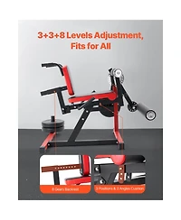 Vevor Leg Extension Curl Machine Seated Leg Rotary Extension Bench for Thigh 550lbs