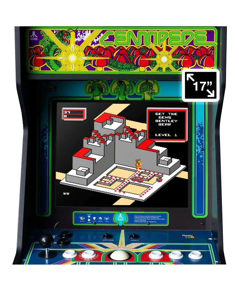 Arcade Classics Atari Ultra Series Arcade Game Cabinet with 17" Screen