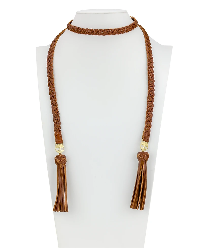 Patricia Nash Wrapped Leather Collection Lariat Necklace