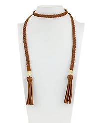 Patricia Nash Wrapped Leather Collection Lariat Necklace