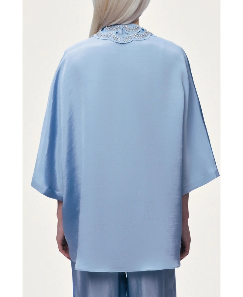 Nocturne Women's Accessory Collar Detail Shirt