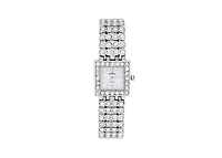Peugeot Women's Silver Jeweled Watch with Four Strands of Genuine Swarovski Crystals