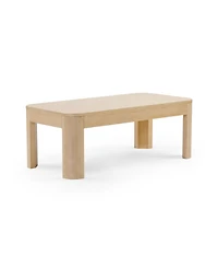 Sunset Living Furniture Modern Rounded Rectangular Coffee Table