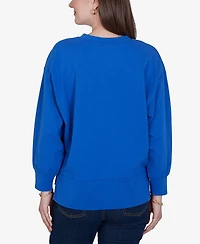 Ruby Rd. Petite Game Day Graphic Terry Sweatshirt