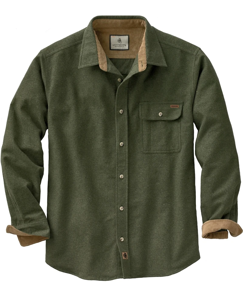 Legendary Whitetails Big & Tall Buck Camp Long Sleeve Casual Fit Button Down Shirt