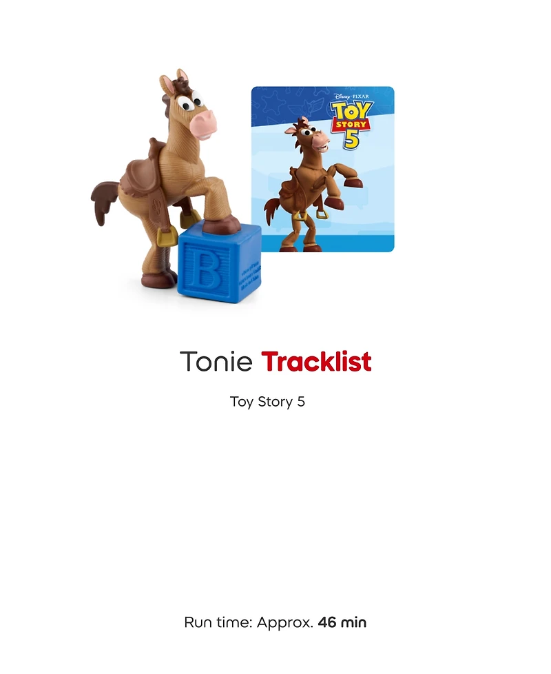 Tonies Disney Pixar Toy Story 5 Bullseye Tonie, Ages 4+
