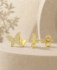 Macy's 14k Gold-Plated Dual Butterfly Earrings