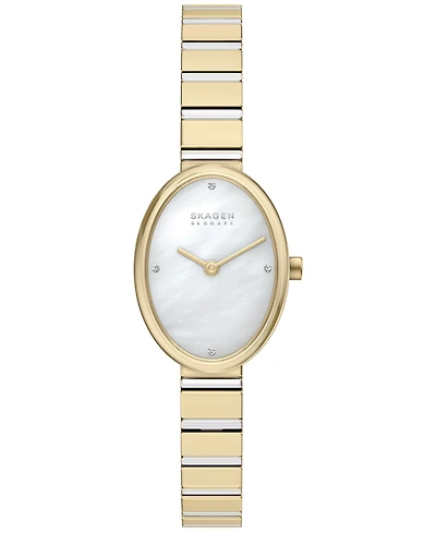Skagen Women's Anita Oval Quartz Two-Hand Stainless Steel Watch 20mm
