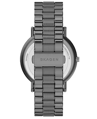 Skagen Men's Signatur Quartz Three-Hand Gunmetal Stainless Steel Watch 40mm