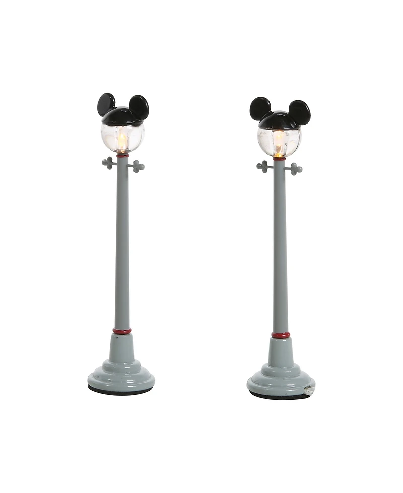 Department 56 Mickey Street Light Set, 2 Piece