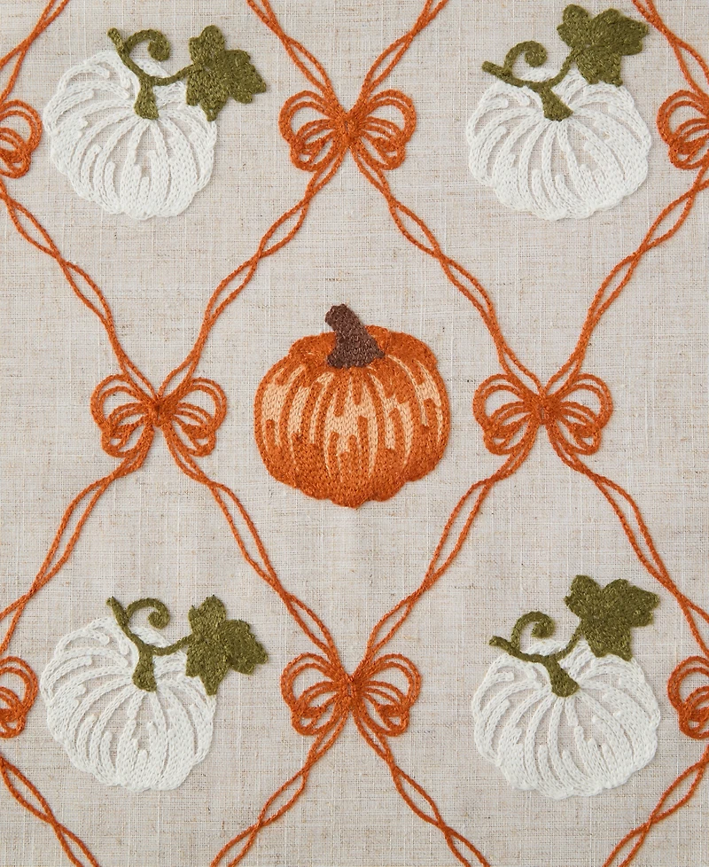 Elrene Harvest Ribbon Bows Table Runner, 14" x 70"
