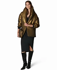 Donna Karan New York Women's Jacquard Wrap Shawl-Collar Jacket