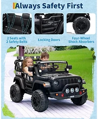 homfan 2-Seat Ride-On Car with Remote Control