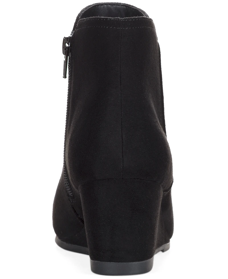 Style & Co Women's Portiaa Round Toe Wedge Dress Booties, Macy's Exclusive